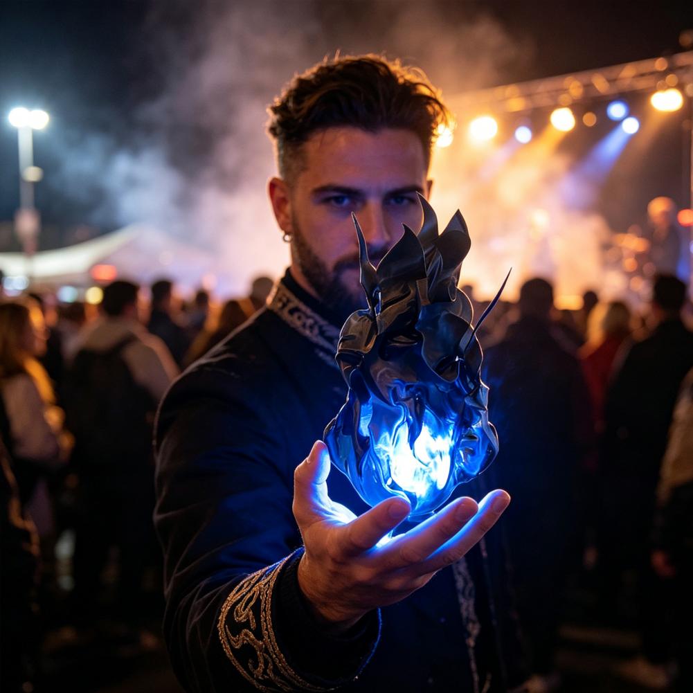 Cosplay Flame Prop - لعبة كرة النار التنكرية بتأثير اللهب