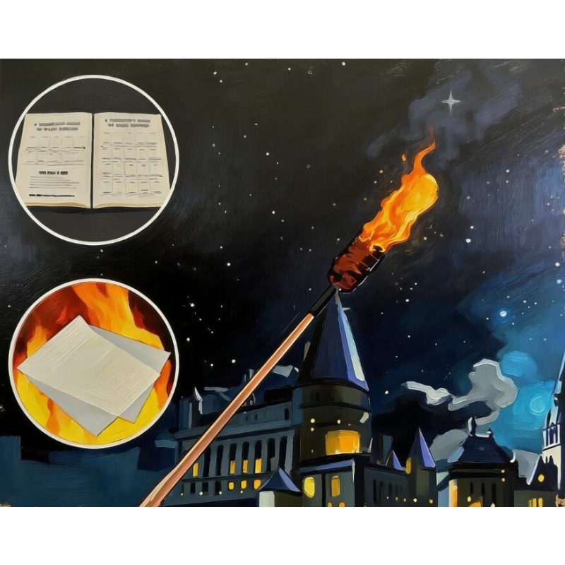 Cosplay Flame Prop - عصا سحرية إلكترونية وامضة قابلة لإعادة