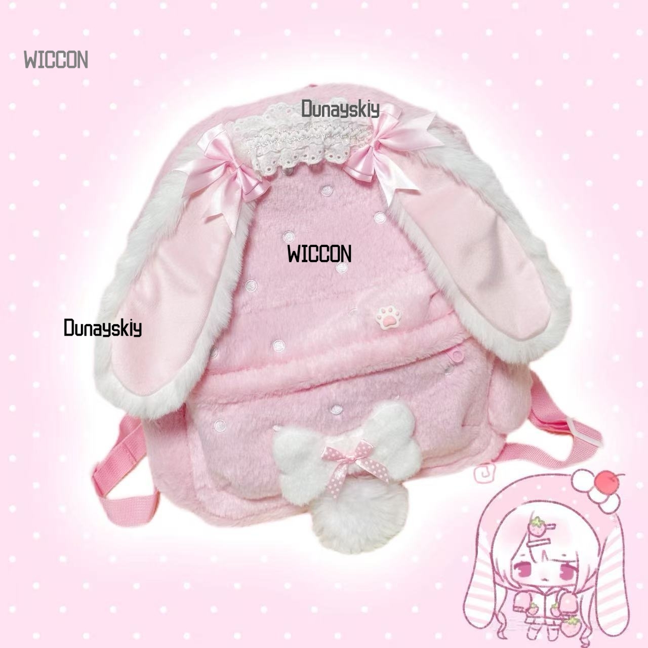 Jirai Kei لوليتا أرنب الأذن ال - مراجعة Cosplay Prop Bag وسعره
