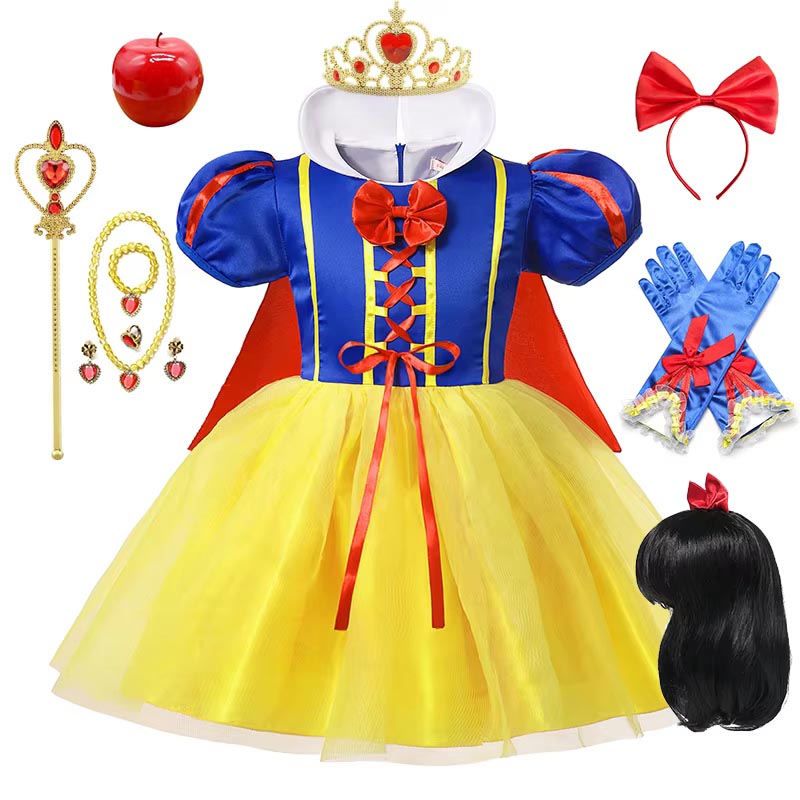 فستان الأميرة سنو وايت للأطفال - مراجعة Cosplay Prop Bow وسعره