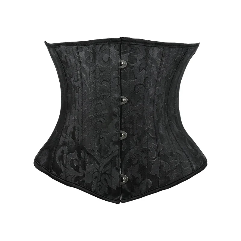 مشد تحت الصدر أبيض وأسود حزام  - مراجعة Boning Corset Steel وسعره